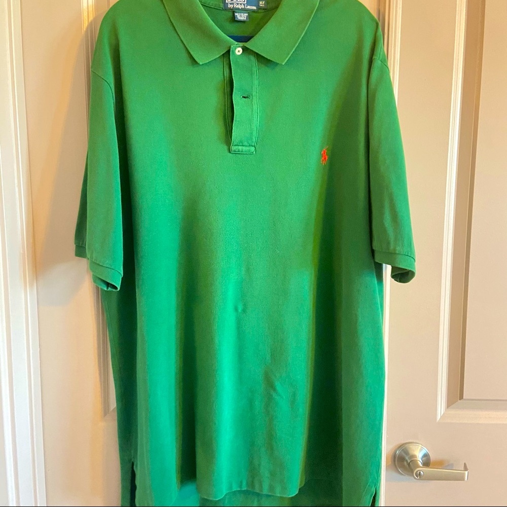 XL Tall green Polo shirt.